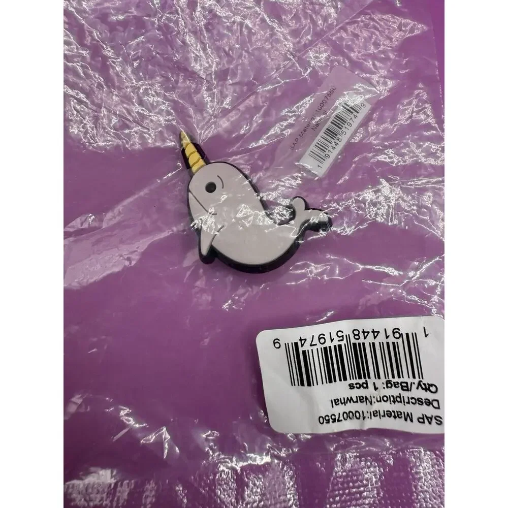 Narwhal “Unicorn of the Sea” Shoe Crocs Jibbitz Charm - New‎ with Tags